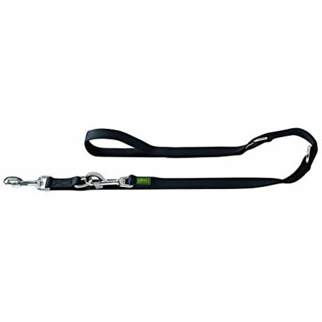 Guinzaglio da passeggio regolabile 25/200Nylon nero