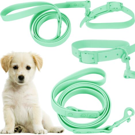 GUINZAGLIO E COLLARE PJ-069 GREEN S