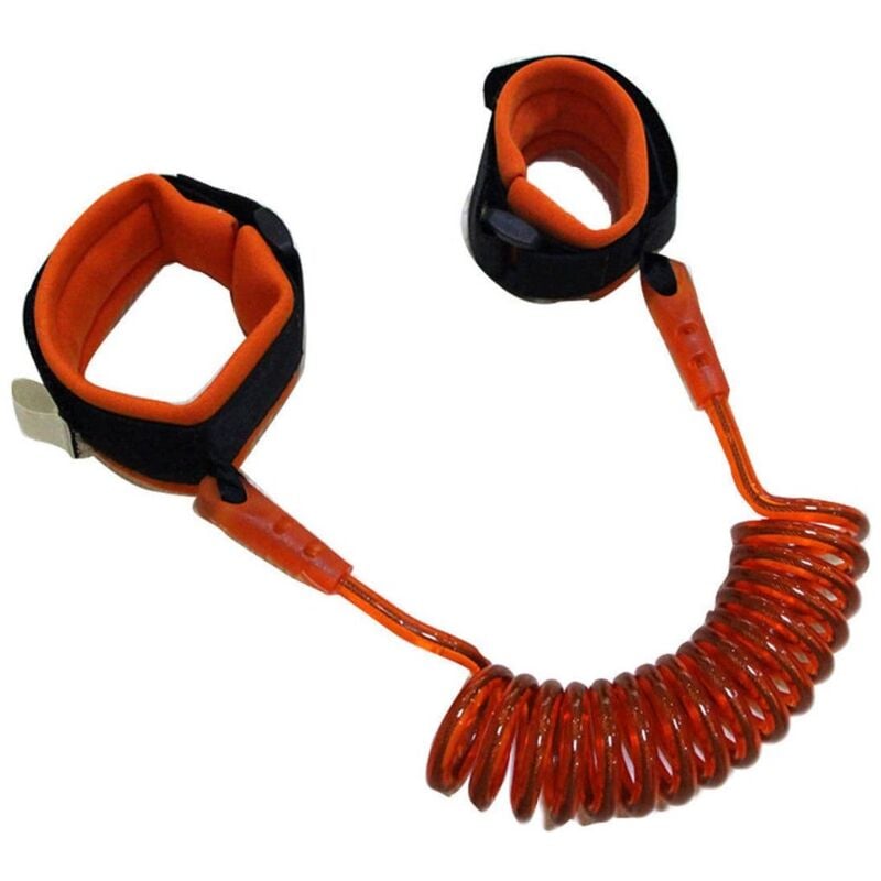 Image of Guinzaglio elastico di sicurezza per bambini (attaccabile al polso) 2m - Arancione