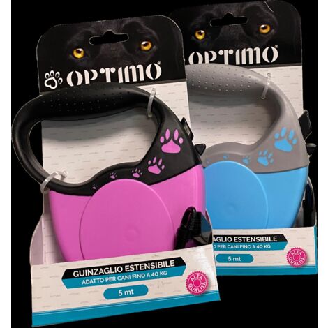 GUINZAGLIO ESTENSIBILE PER CANI FINO A 25 KG 3 MT COLORE ASSORTITO