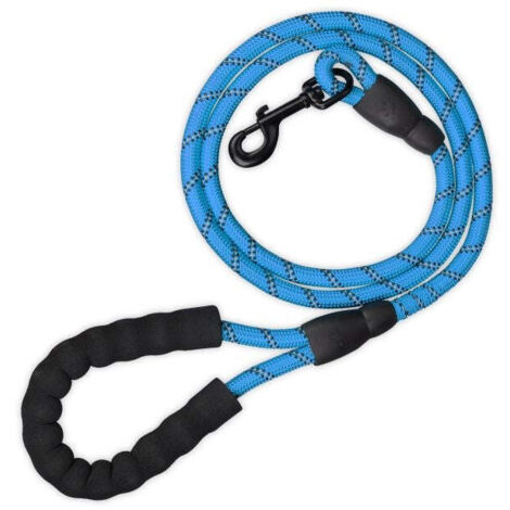 Guinzaglio imbottito per cani blu 150 cm