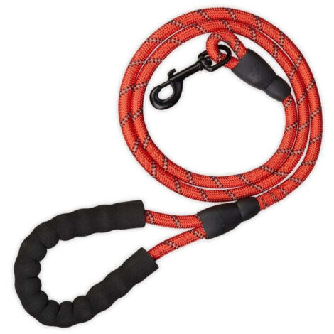 Guinzaglio imbottito per cani rosso 150 cm