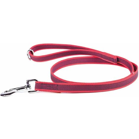 Guinzaglio Julius K9 Color & Gray super grip 120 cm per cani peso max 50 kg - Rosso
