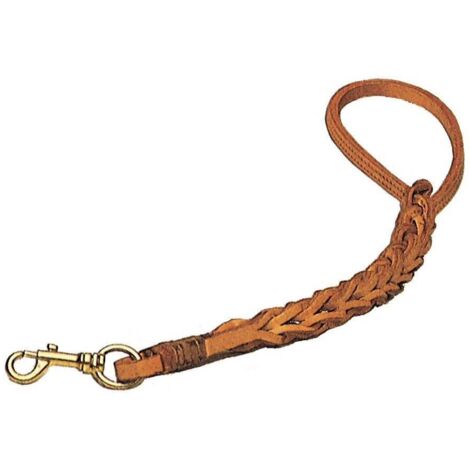 GUINZAGLIO P/CANI CUOIO TRIPLA TRECCIA 50 CM 6 PZ