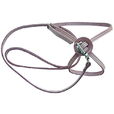 GUINZAGLIO PER CANE/GATTO larg. mm 10 lung. cm 60 NUOVA CUOIO