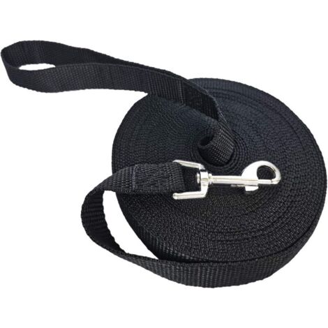 Guinzaglio per cani 5m/10m/15m nero, guinzaglio per addestramento cani, guinzaglio lungo per cani di piccola e grande taglia