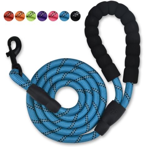 GUINZAGLIO PER CANI BLU CORDA SPESSA E RESISTENTE 150 CM