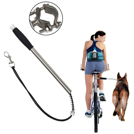 Guinzaglio per cani da ciclismo, guinzaglio a mani libere con cinghia di traino, per andare in bicicletta o camminare