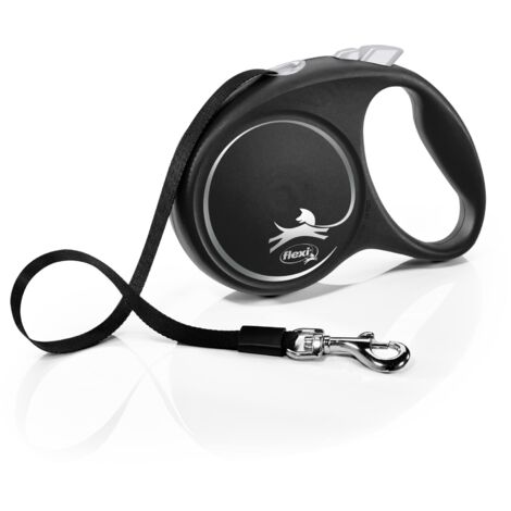 Guinzaglio per Cani Flexi BLACK DESIGN 5 m Taglia L Silver