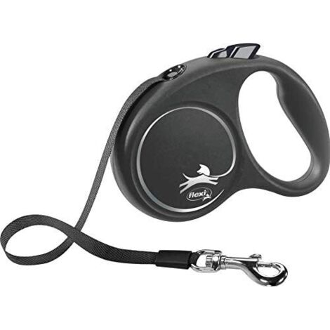 Guinzaglio per Cani Flexi BLACK DESIGN 5 m Taglia S Silver