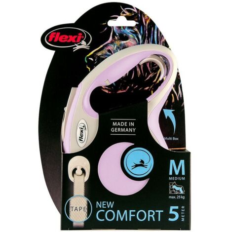 Guinzaglio per Cani Flexi New Comfort Rosa Taglia XS (3 m)