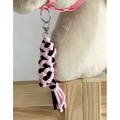 Guinzaglio per Hobby Horse - Nero e Rosa
