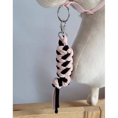 Guinzaglio per Hobby Horse - Nero e Rosa Cipria