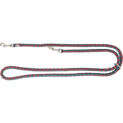 Guinzaglio regolabile per cane Trixie Azzurro Rosso S/M 2 m
