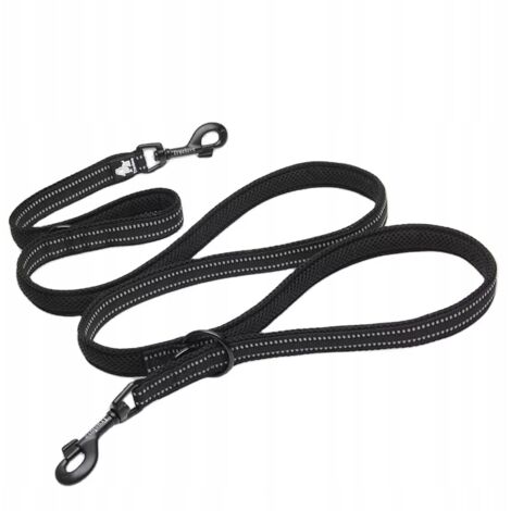 Guinzaglio regolabile per cani BLACK STRONG TRUELOVE S