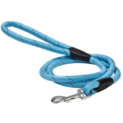 Guinzaglio tubolare in nylon blu modello Walk per cani