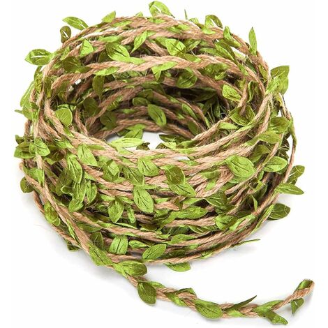 Guirlande à Feuilles Artificielles - 20M - DéCoration Murale Rustique en Feuillage Artificiel Style Liane De Jungle pour Jardin ou Mariage