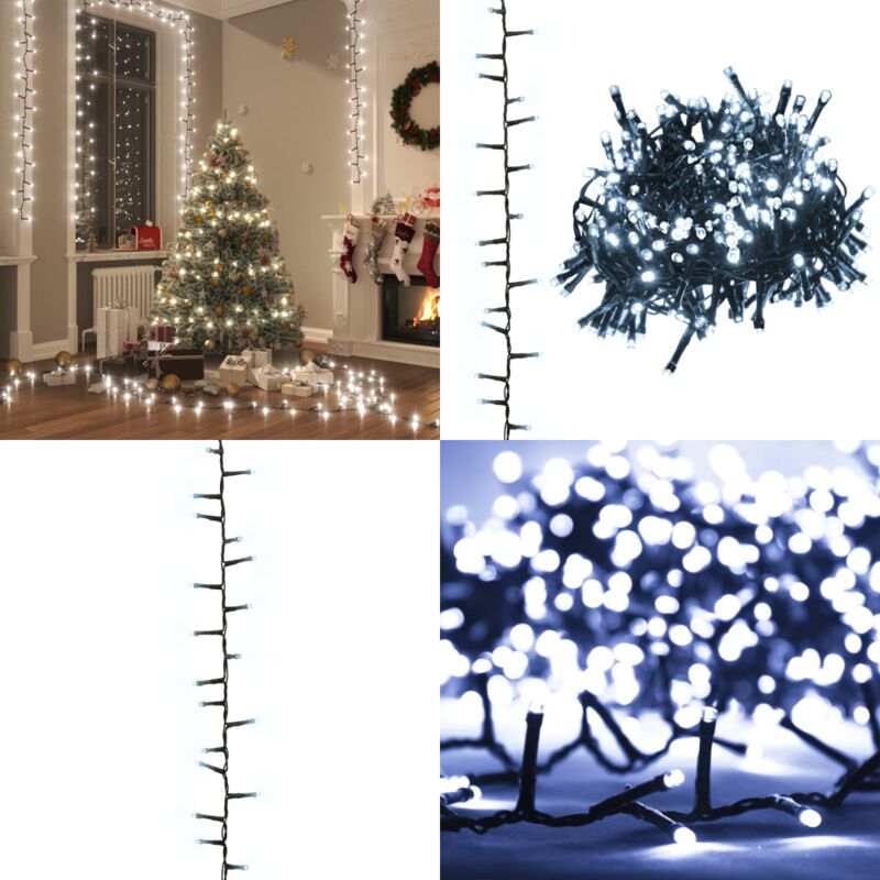 Guirlande à led compacte avec 400 led Blanc froid 13 m pvc - Guirlande Noel - Guirlande Led - Decoration Noel - Luminaire Festif - Illumination