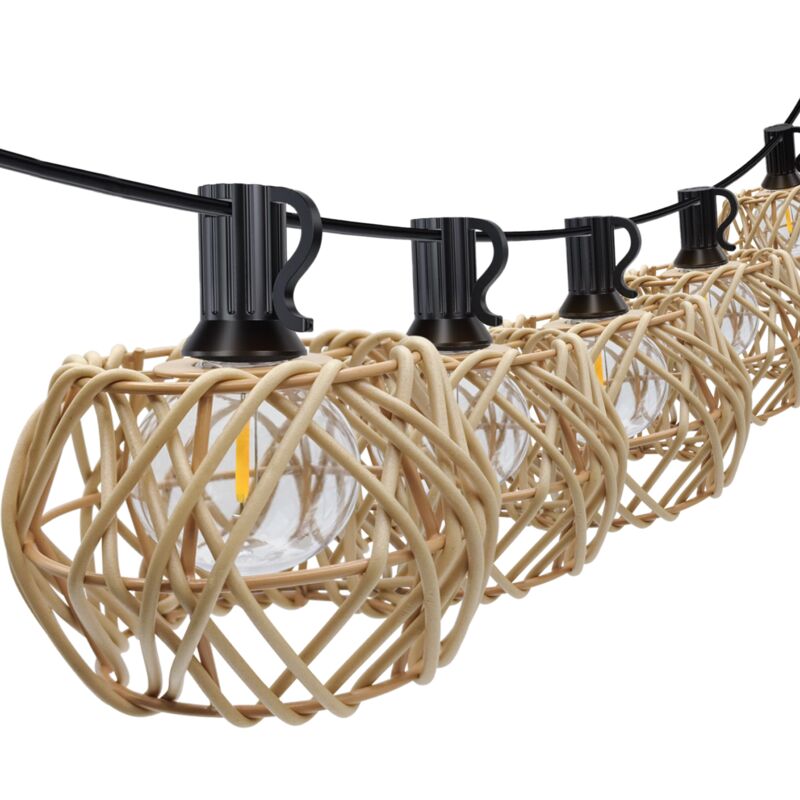 Guirlande à Led Solaire 5,7m IP45, 10 Ampoules G40 1,5W