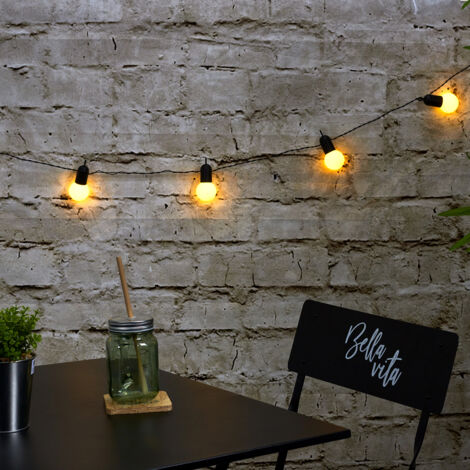 Guirlande Ampoules Blanches 20 Leds 5m70