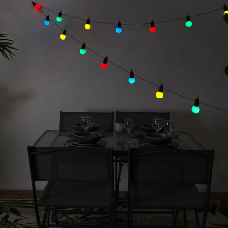 Guirlande Ampoules Multicolores 20 Leds 5m70