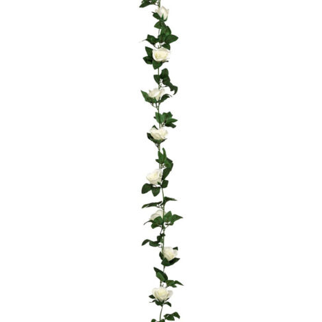 Guirlande Artificielle de Roses "Naki" 230cm Blanc
