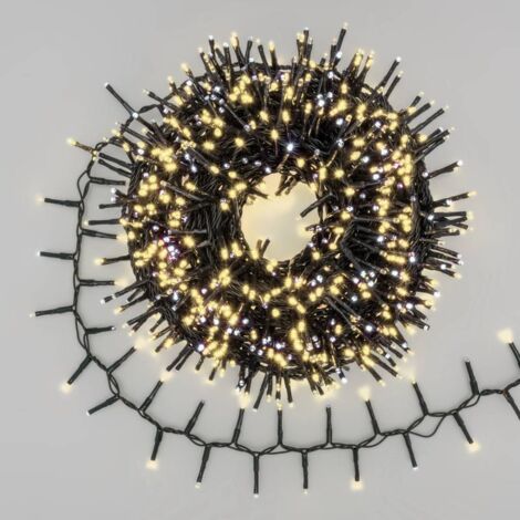 Guirlande Boa 20M D6cm 1000 mini LED Multiflash Blanc chaud et blanc froid 31V Lotti