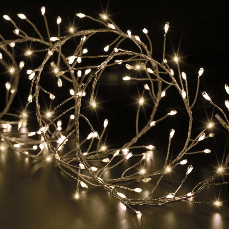 Boa lumineux extérieur 10m blanc chaud 800 led + transfo - Feeric lights & christmas