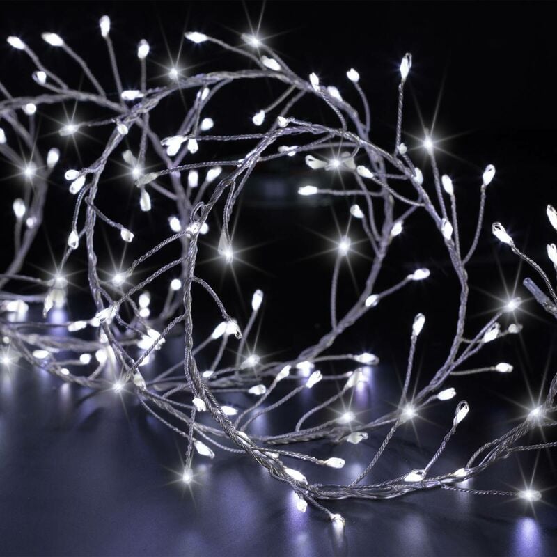 Boa lumineux extérieur 10m blanc froid 800 led + transfo - Feeric lights & christmas