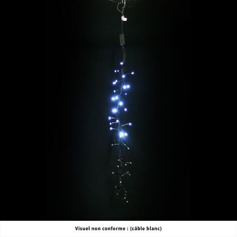 guirlande - boa - comete - raccordable - 1 mètre - led - blanc - sans alimentation - 230v - festilight 39301-w0-z