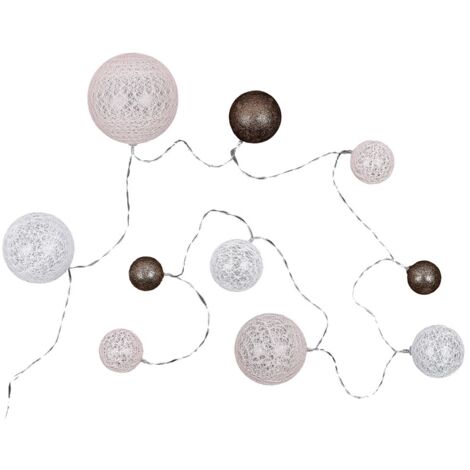 Guirlande Boule 10led Multi-taill Poudre 192cm