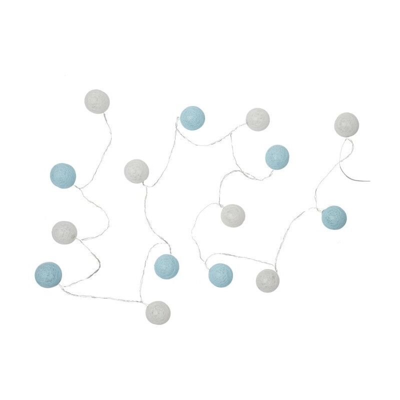 Guirlande Lumineuse Led 'boule' 360cm Blanc & Bleu