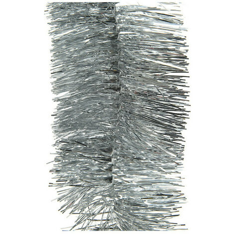 Guirlande brillante EDM - esprit de Noël - 270 x 7,5 cm - Argenté - 72213