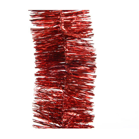 Guirlande brillante EDM - esprit de Noël - 270 x 7,5 cm - Rouge - 72214