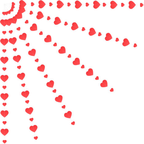 Guirlande Cœur Rouge 6 Pièces pour Décoration Saint-Valentin, Mariage ou Fête d'Amour