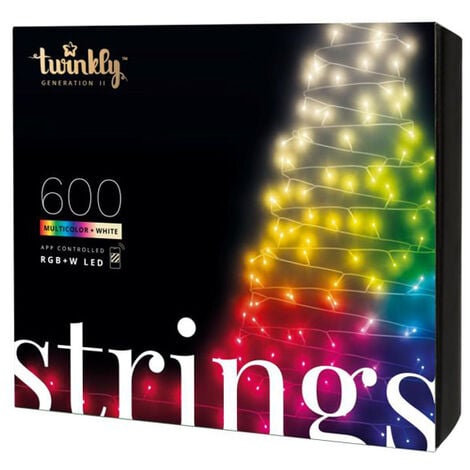 Guirlande connectée IP44 48m 600 LEDS multicolores RGBW TWINKLY STRINGS