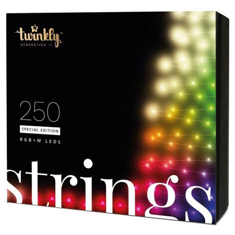 Guirlande connectéee IP44 20m 250 LEDS multicolores RGBW TWINKLY STRINGS - TWINKLY