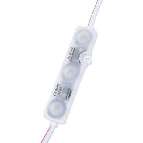 Guirlande de 20 Modules de 3 LED SMD Samsung 220V AC 2W 6500K - Ledme - LM7166