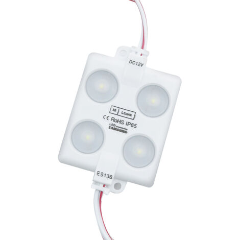 Guirlande de 20 Modules de 4 LED SMD Samsung 12V DC 2W 6000K - Ledme - LM7169