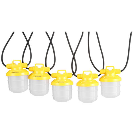 Guirlande De Chantier 5 Lampes Led 5000lm Blanc Froid 15 M - Sylvania