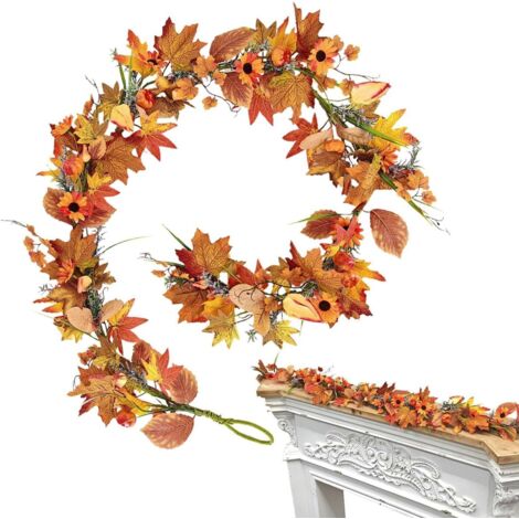 Guirlande de Feuilles d'automne Décorations pour La Fête De