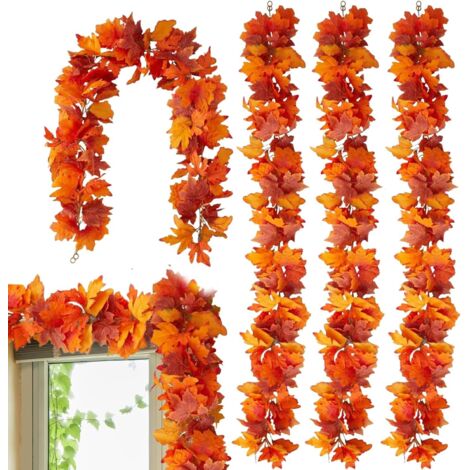 Guirlande de feuilles d'érable Fausse feuilles d'automne