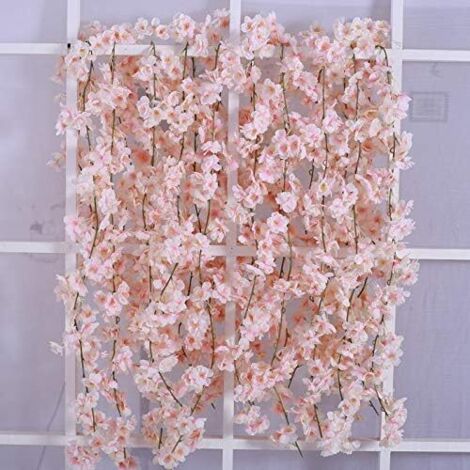 Guirlande de fleurs de cerisier en 3 parties (chacune avec une mèche de 1,8 m)