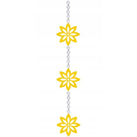 Guirlande de fleurs printanières, pendentif, décoration glamour