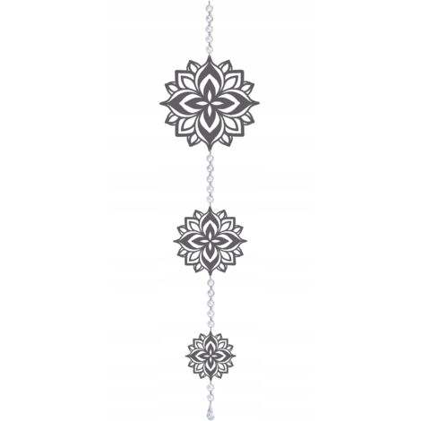 Guirlande de fleurs suspendue, décoration glamour, grise