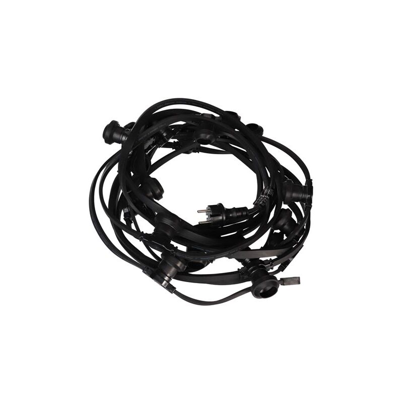 Guirlande d'ampoules led - 50 x e27 socket - sans ampoules - 25 m