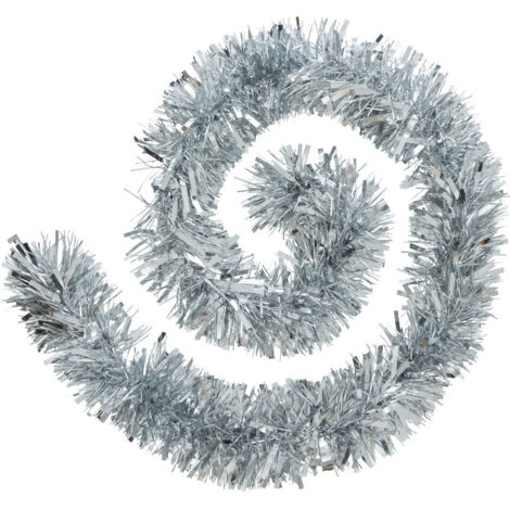 Guirlande de Noël BOA large 15 cm Argent 2 tons Longueur 2 mètres - Feeric Christmas