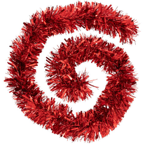 Guirlande de Noël BOA large 15 cm Rouge 2 tons Longueur 2 mètres - Feeric Christmas