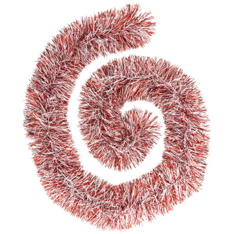Guirlande de Noël BOA large 15 cm Rouge et Blanc Longueur 2 mètres - Feeric Christmas