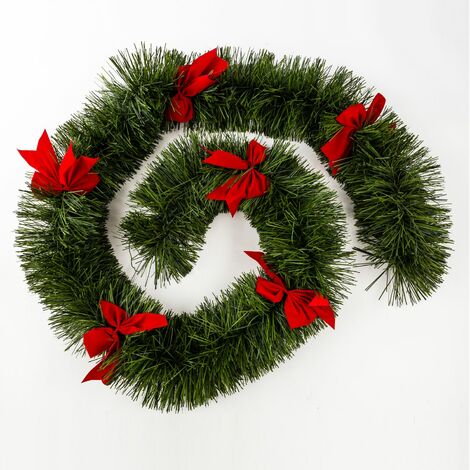 Guirlande de Noël effet branche de sapin - 270 - Vert